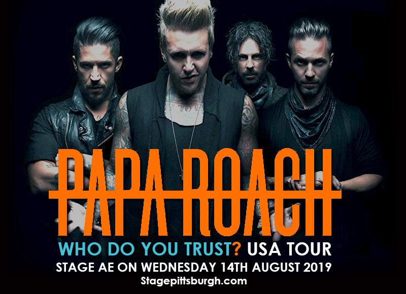 Papa Roach Tickets | 14th August | The Stage AE in Pittsburgh, PA