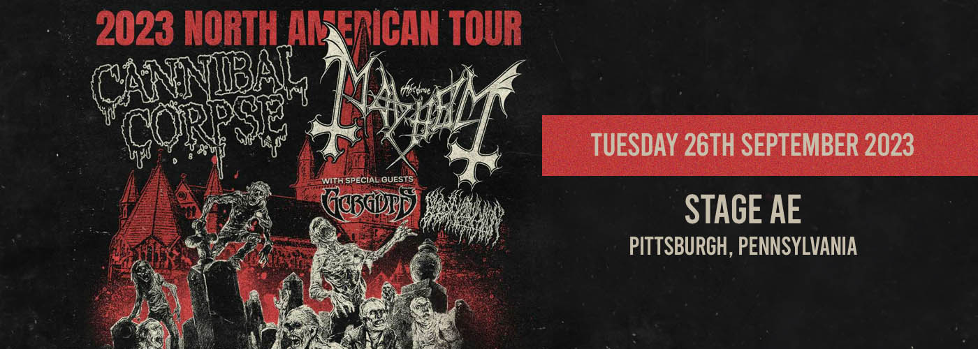 Cannibal Corpse & Mayhem 26 September 2023 Stage AE